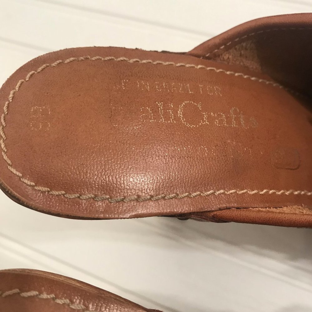 Vintage 70's QualiCraft Wooden Heel Platform Clogs - Picture 13 of 14